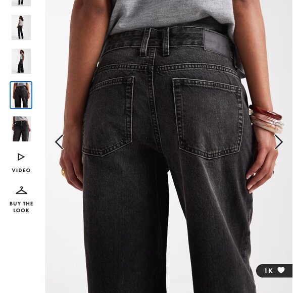 ASOS DESIGN baggy jeans in washed black - Picture 3 of 5